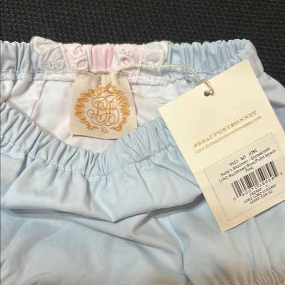 Pink and Blue Ruffled Baby Bloomers - Picture 3 of 4